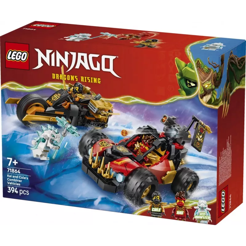 LEGO NINJAGO 71864 Kai and Cole's Combiner Vehicles (394 pcs)