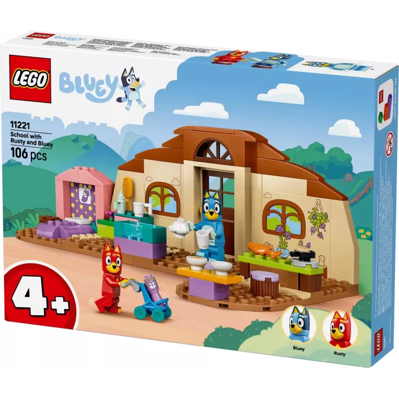 LEGO Bluey 11221 School with Rusty and Bluey (106 pcs)