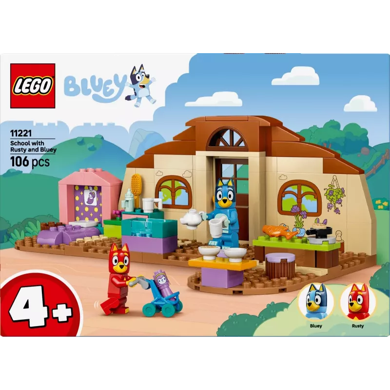 LEGO Bluey 11221 School with Rusty and Bluey (106 pcs)