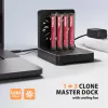 AXAGON ADSA-M2C44 USB4 40Gbps 4-Bay M.2 NVMe SSD Docking Station with Offline Clone Function, Aluminium, Active Cooling