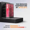 AXAGON ADSA-M2C44 USB4 40Gbps 4-Bay M.2 NVMe SSD Docking Station with Offline Clone Function, Aluminium, Active Cooling
