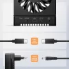 AXAGON ADSA-M2C44 USB4 40Gbps 4-Bay M.2 NVMe SSD Docking Station with Offline Clone Function, Aluminium, Active Cooling