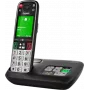 Gigaset EASY 500A DECT Cordless Phone with Answering Machine, SOS Button, 2.2 inch Colour Display, Black