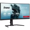 iiyama G-Master GCB3484WQSU-B2 Red Eagle 86.4 cm (34 inch) 3440 x 1440 pixels UWQHD VA Curved Gaming Monitor 200Hz 0.6ms FreeSync Premium HDMI DisplayPort USB Hub Speakers Black
