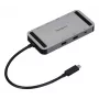 Targus DOCK429GL USB4 Dual Video 4K Mini Dock, Dual HDMI 2.0, 140W EPR PD Pass-Through, Gigabit Ethernet, Silver