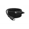 DIGITUS USB4 Version 2.0 Silicone Cable USB-C to USB-C 80Gbps 240W 16K 0.5m Black AK-300350-005-S
