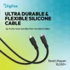 DIGITUS USB4 Version 2.0 Silicone Cable USB-C to USB-C 80Gbps 240W 16K 0.5m Black AK-300350-005-S