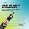 DIGITUS USB4 Version 2.0 Silicone Cable USB-C to USB-C 80Gbps 240W 16K 0.5m Black AK-300350-005-S