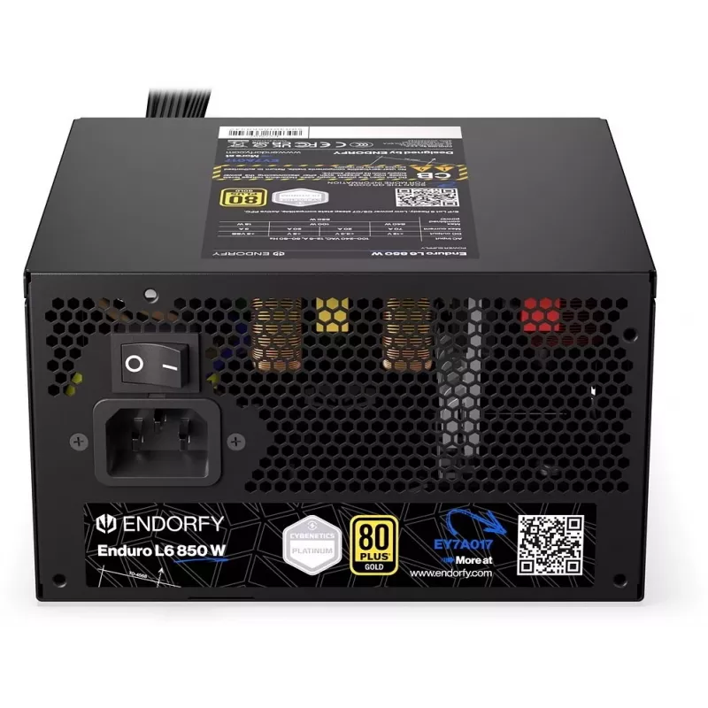 ENDORFY Enduro L6 850 W power supply unit 20+4 pin ATX 3.1 80 PLUS Gold Black