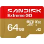 SanDisk Extreme microSDXC UHS-I 64GB Memory Card with SD Adapter (170MB/s, A2, V30, U3, Class 10)