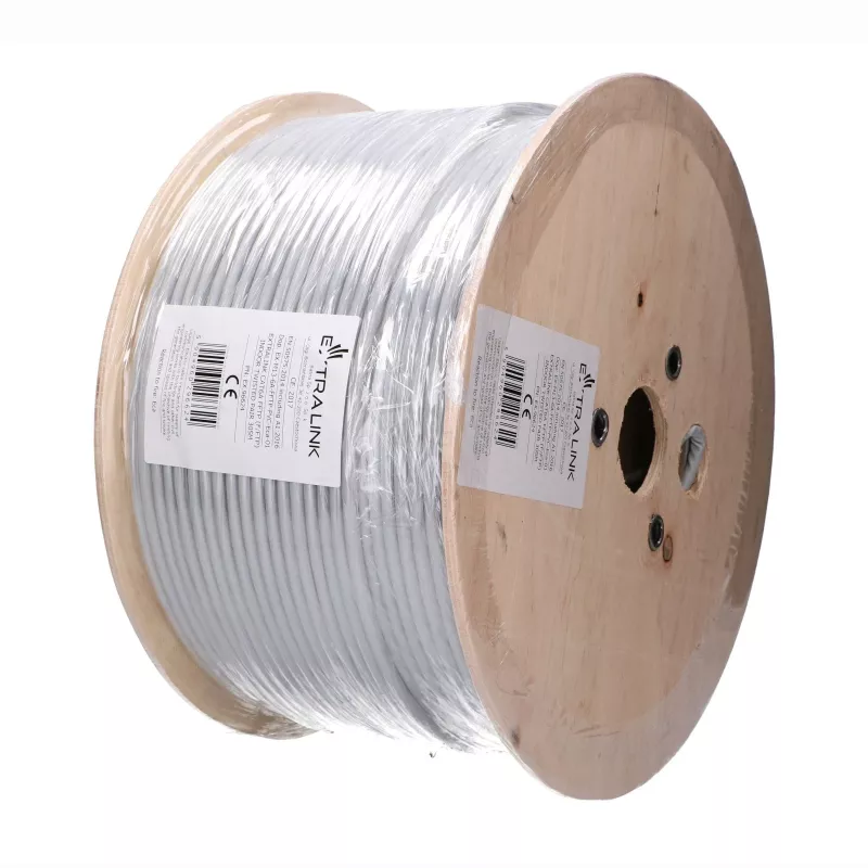 Extralink CAT6A F/FTP indoor twisted pair installation cable 305 m EX.96624