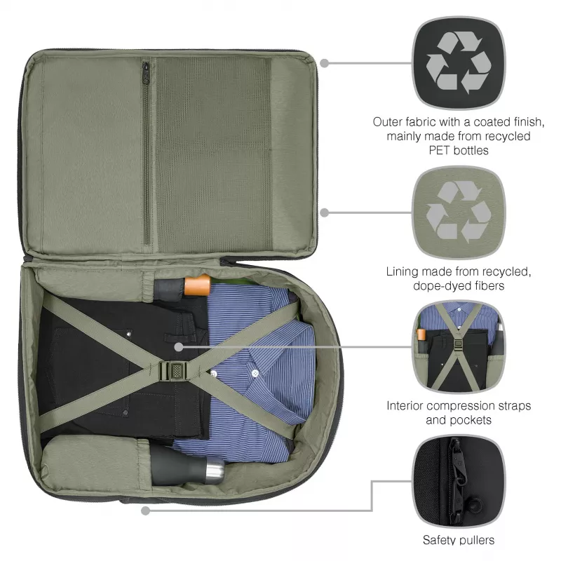 Wenger UrbanOne Travel 15.6 inch Laptop Backpack 33L Black 653888