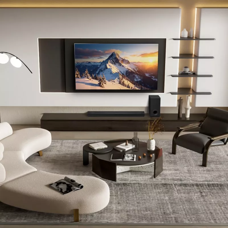 LG S80TY 3.1.3 Channel 480W Dolby Atmos Soundbar with Wireless Subwoofer