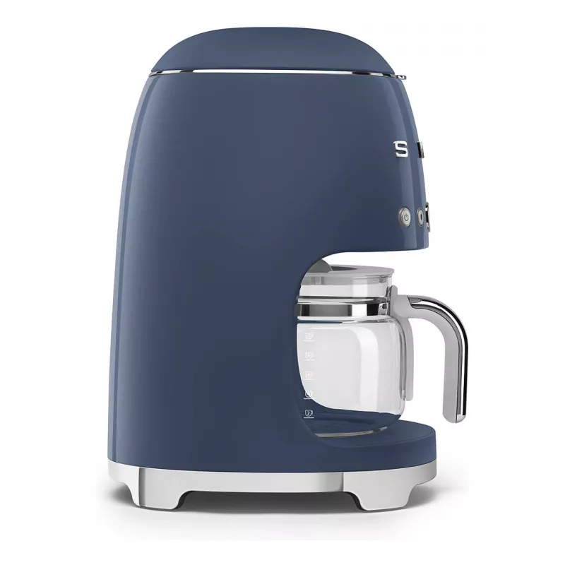 SMEG DCF02NBEU 50's Retro Style Drip Filter Coffee Machine 1.4L 10-Cup Navy Blue