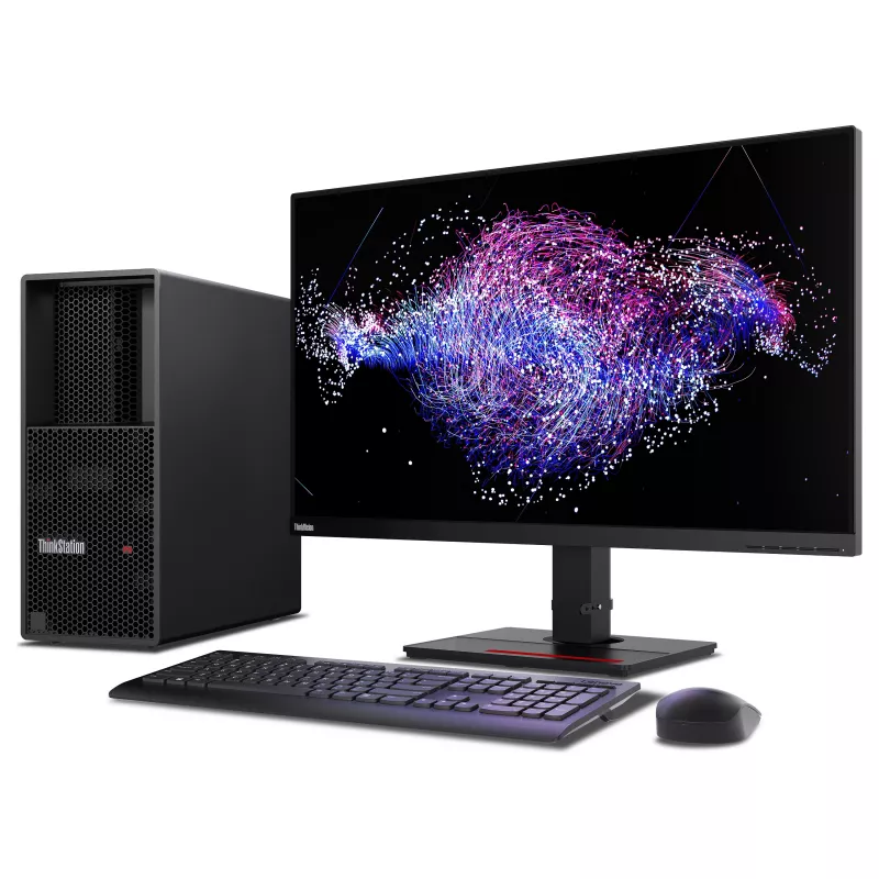 Lenovo ThinkStation P3 Tower Gen 2 Workstation Intel Core Ultra 7 265K, 32GB DDR5, 512GB SSD, NVIDIA RTX PRO 2000 Blackwell 16GB, Windows 11 Pro, Black (30HT00BWGE)