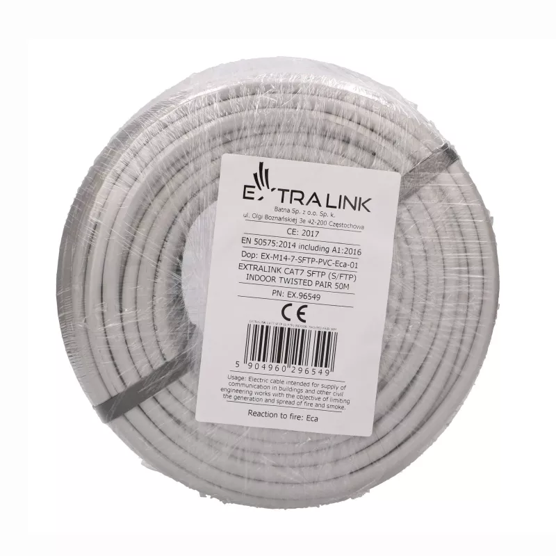 Extralink CAT7 S/FTP indoor twisted pair installation cable 50 m EX.96549
