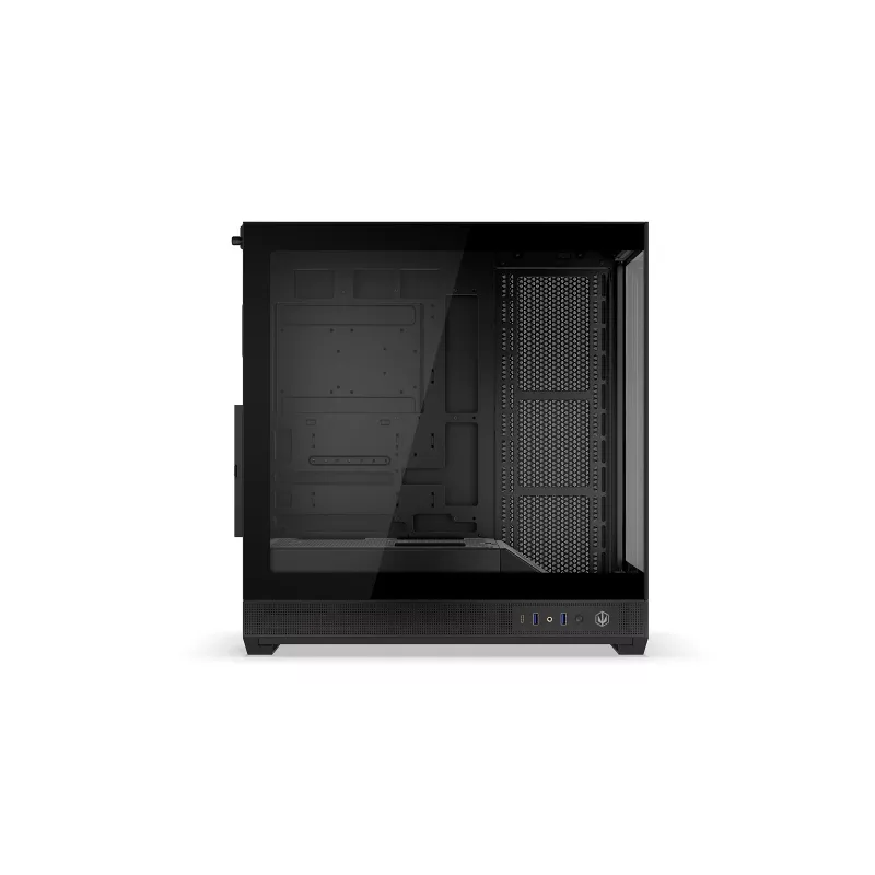 ENDORFY Fishtank 6000 Flex Mid-Tower PC Case - Black, Dual Tempered Glass, USB-C, E-ATX, Back-Connect Ready (No Fans)
