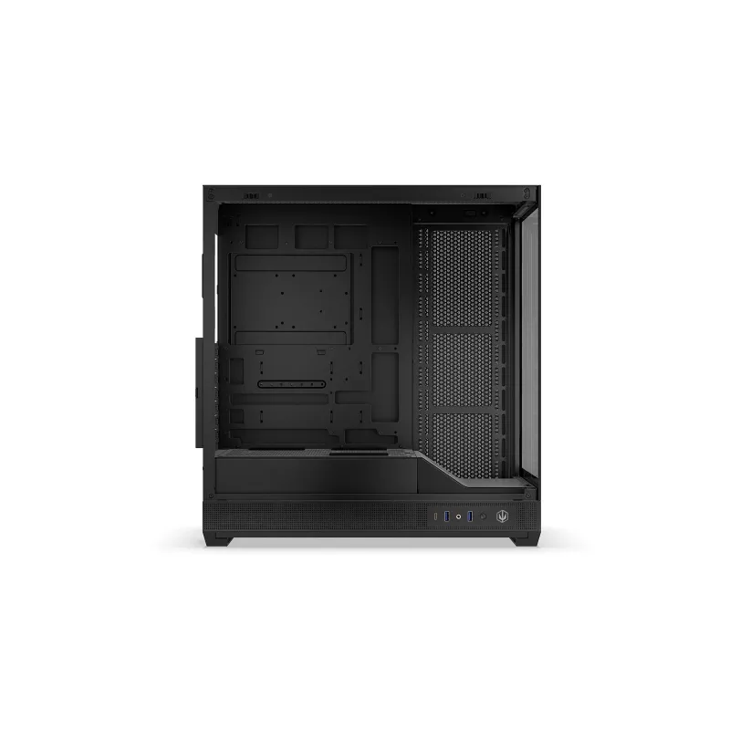 ENDORFY Fishtank 6000 Flex Mid-Tower PC Case - Black, Dual Tempered Glass, USB-C, E-ATX, Back-Connect Ready (No Fans)