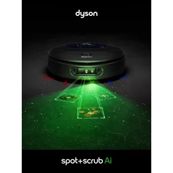 Dyson Spot+Scrub Ai Wet and Dry Robot Vacuum Cleaner 586183-01 Black