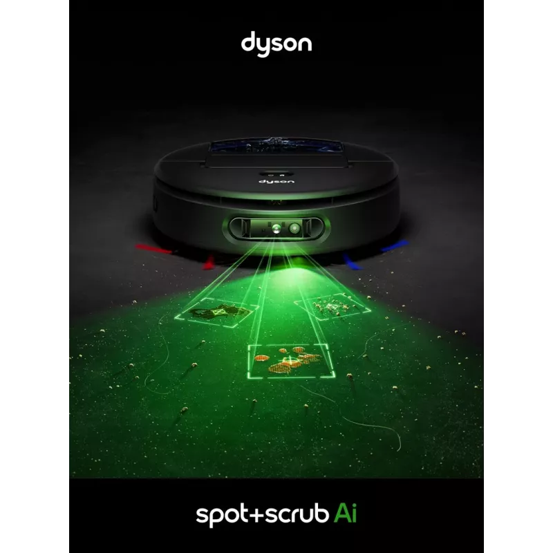 Dyson Spot+Scrub Ai Wet and Dry Robot Vacuum Cleaner 586183-01 Black