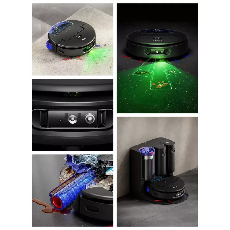 Dyson Spot+Scrub Ai Wet and Dry Robot Vacuum Cleaner 586183-01 Black