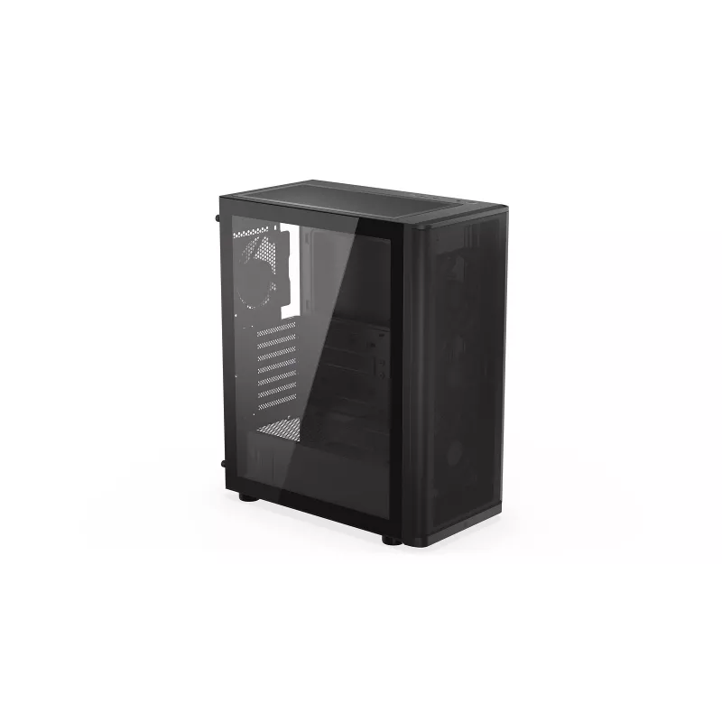 ENDORFY Ventum 400 Air ATX PC Case - Black, Tempered Glass, 4x Stratus 120 PWM Fans, USB-C