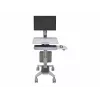 Ergotron WorkFit C-Mod Single LD Sit-Stand Workstation Cart 24-198-055 up to 27 inch