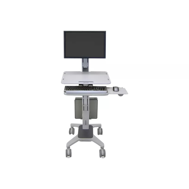 Ergotron WorkFit C-Mod Single LD Sit-Stand Workstation Cart 24-198-055 up to 27 inch