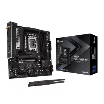 ASRock B860M Challenger WiFi LGA1851 mATX DDR5 Motherboard (90-MXBUP0-A0UAYZ)