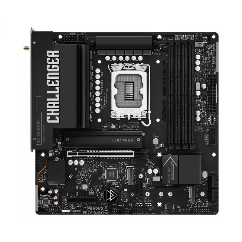 ASRock B860M Challenger WiFi LGA1851 mATX DDR5 Motherboard (90-MXBUP0-A0UAYZ)