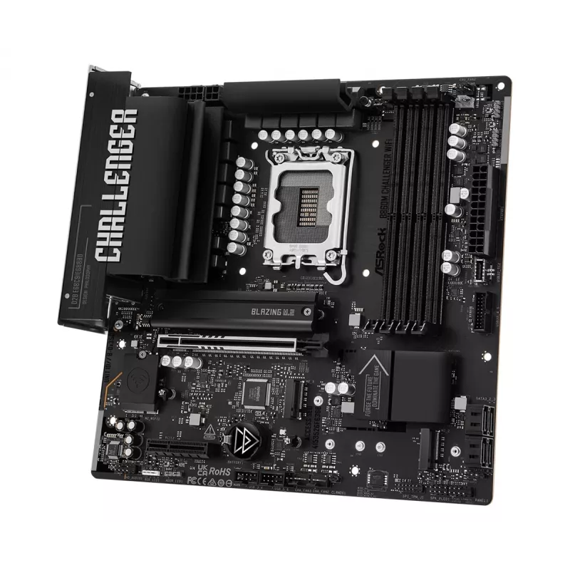ASRock B860M Challenger WiFi LGA1851 mATX DDR5 Motherboard (90-MXBUP0-A0UAYZ)