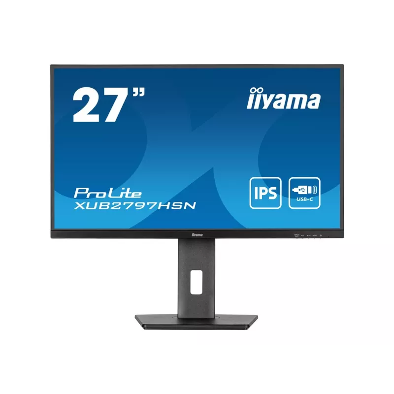 iiyama ProLite XUB2797HSN-B1 27 inch IPS Full HD 100Hz USB-C 65W Ergonomic Monitor