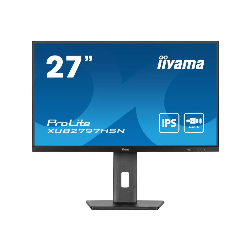 iiyama ProLite XUB2797HSN-B1 27 inch IPS Full HD 100Hz USB-C 65W Ergonomic Monitor