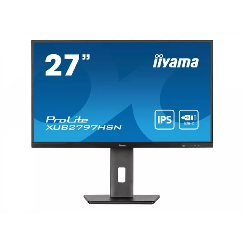 iiyama ProLite XUB2797HSN-B1 27 inch IPS Full HD 100Hz USB-C 65W Ergonomic Monitor