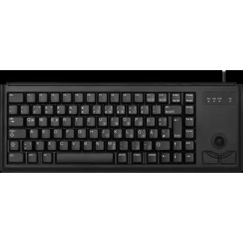 Cherry G84-4400 Compact Keyboard with Trackball USB Belgian Layout Black G84-4400LUBBE-2