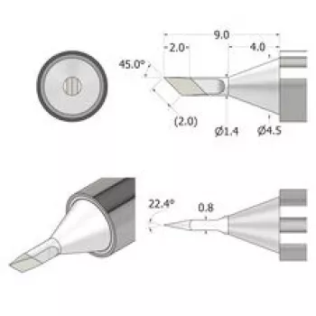 iFixit FixHub Soldering Tip Knife 1.4mm IF145-842-1 Silver