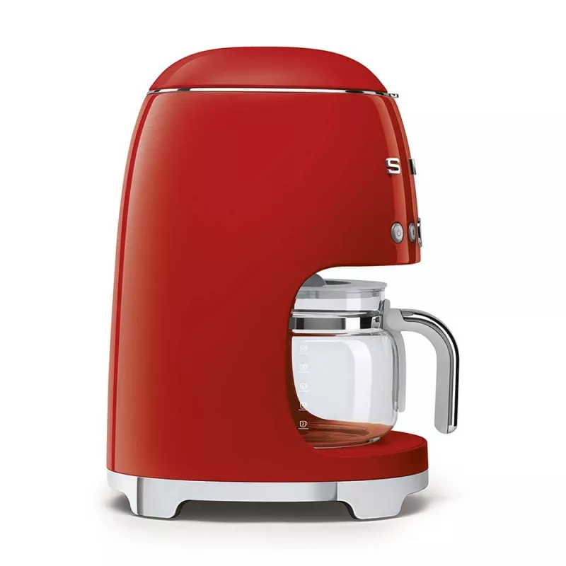Smeg DCF02RDEU 50's Style Drip Filter Coffee Machine 10-Cup 1.4L Red