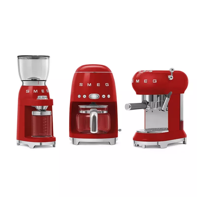 Smeg DCF02RDEU 50's Style Drip Filter Coffee Machine 10-Cup 1.4L Red
