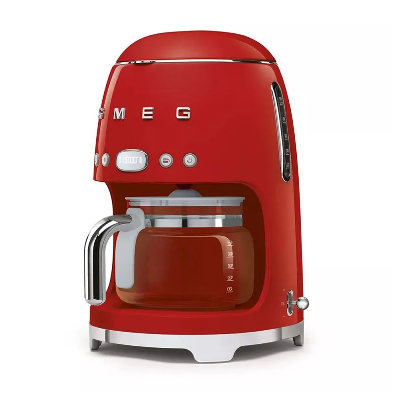 Smeg DCF02RDEU 50's Style Drip Filter Coffee Machine 10-Cup 1.4L Red