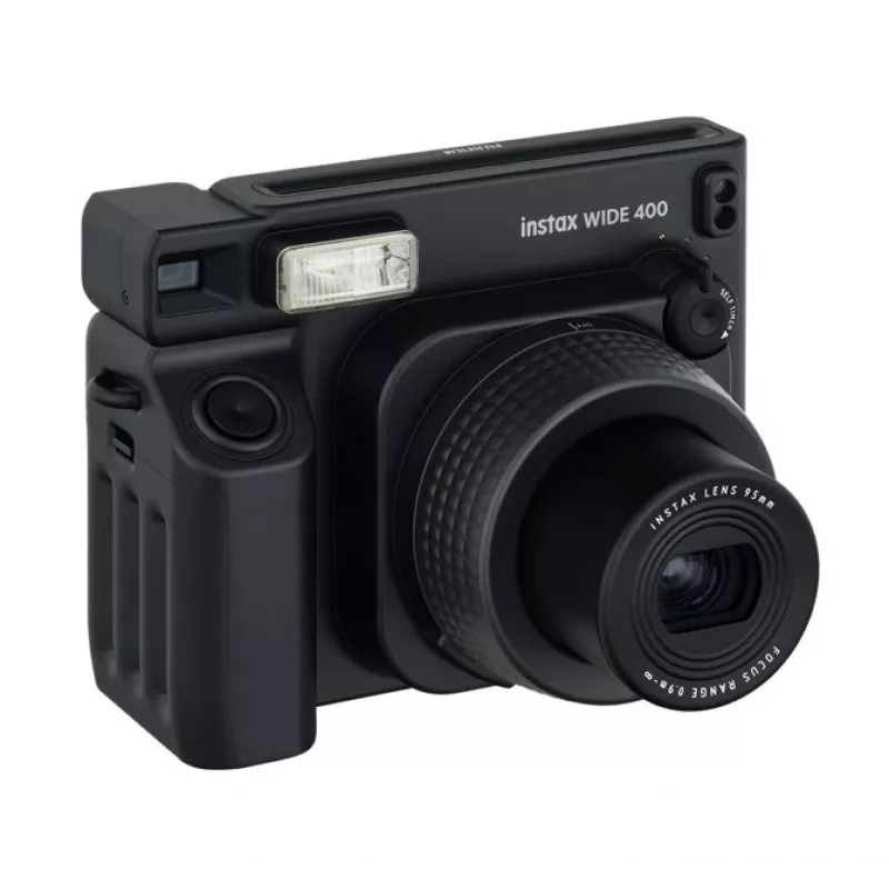 FUJIFILM instax WIDE 400 Instant Print Camera — wide-format 62×99 mm prints, built-in flash, black, 16975362