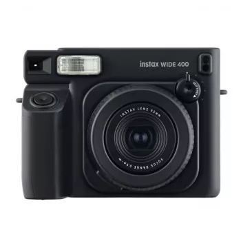 FUJIFILM instax WIDE 400 Instant Print Camera — wide-format 62×99 mm prints, built-in flash, black, 16975362