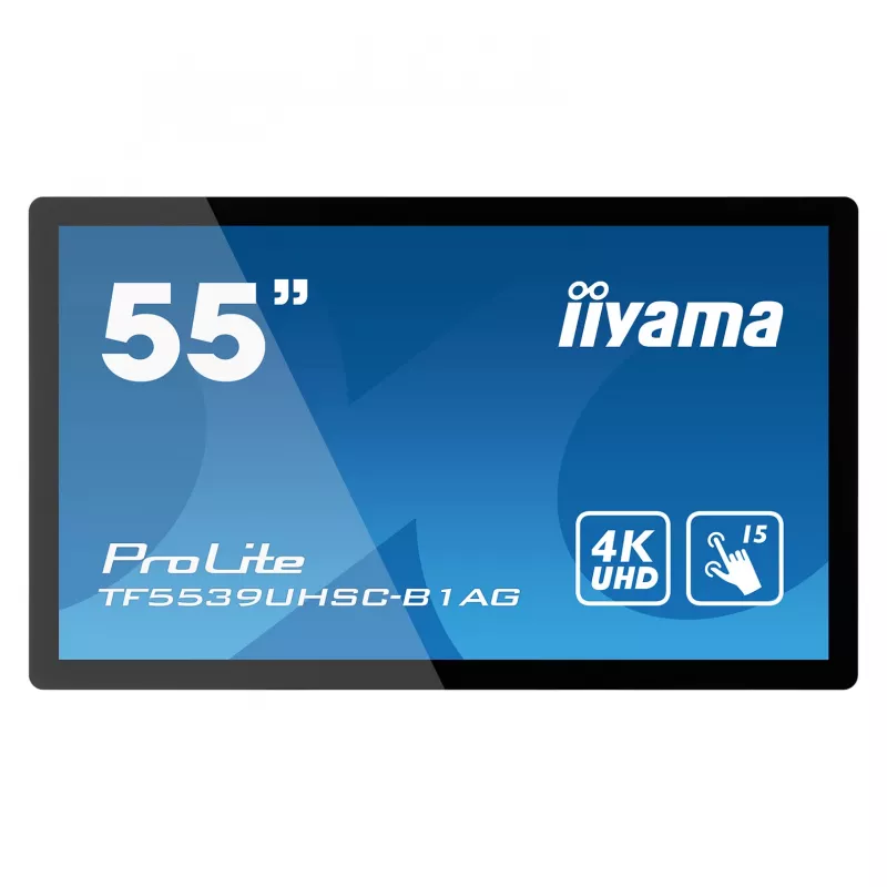 Iiyama ProLite TF5539UHSC-B1AG 55 inch 4K UHD PCAP 50-Touch IPS LED Monitor Black