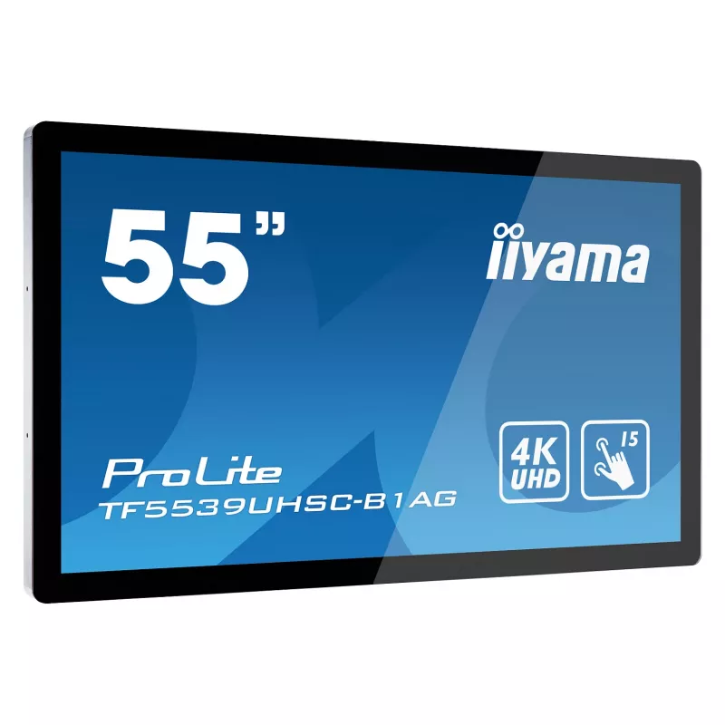 Iiyama ProLite TF5539UHSC-B1AG 55 inch 4K UHD PCAP 50-Touch IPS LED Monitor Black