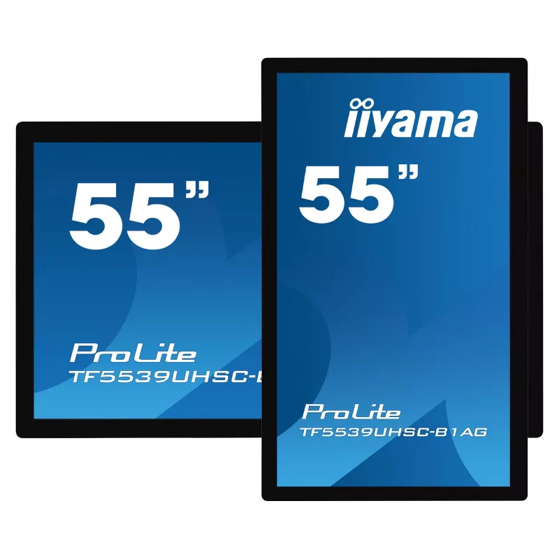 Iiyama ProLite TF5539UHSC-B1AG 55 inch 4K UHD PCAP 50-Touch IPS LED Monitor Black