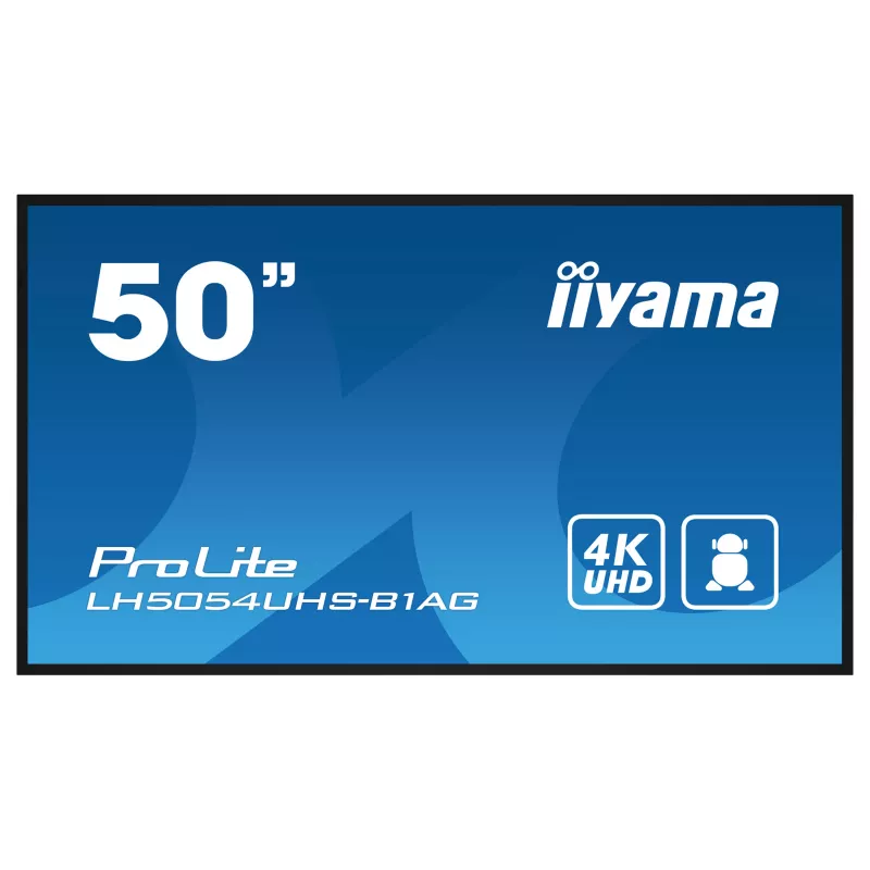 Iiyama ProLite LH5054UHS-B1AG 50 inch 4K UHD VA Commercial Signage Display 24/7 Android
