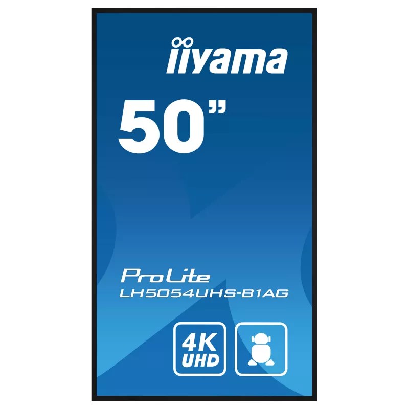Iiyama ProLite LH5054UHS-B1AG 50 inch 4K UHD VA Commercial Signage Display 24/7 Android