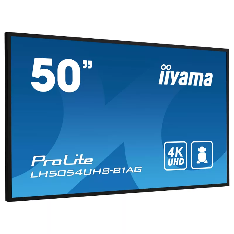 Iiyama ProLite LH5054UHS-B1AG 50 inch 4K UHD VA Commercial Signage Display 24/7 Android