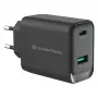 Conceptronic ALTHEA20B45 45W GaN USB-C PD & USB-A QC 3.0 Dual-Port Wall Charger Black