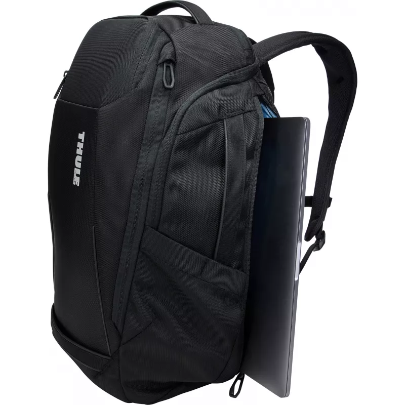 Thule Accent Backpack 28L - Black - 16 inch Laptop Compartment - Recycled Polyester