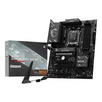 MSI B850 Gaming Pro WiFi6E Motherboard, AMD AM5, DDR5, Wi-Fi 6E, Bluetooth 5.2, 2.5G LAN, Micro-ATX